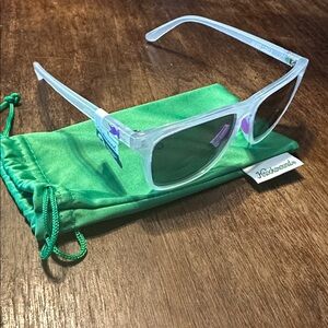 NWT Polarized Knockaround Sport Fast Lanes Jelly Clear/ purple Sunglasses